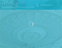 Tablet Screenshot of halcyoncornice.co.uk